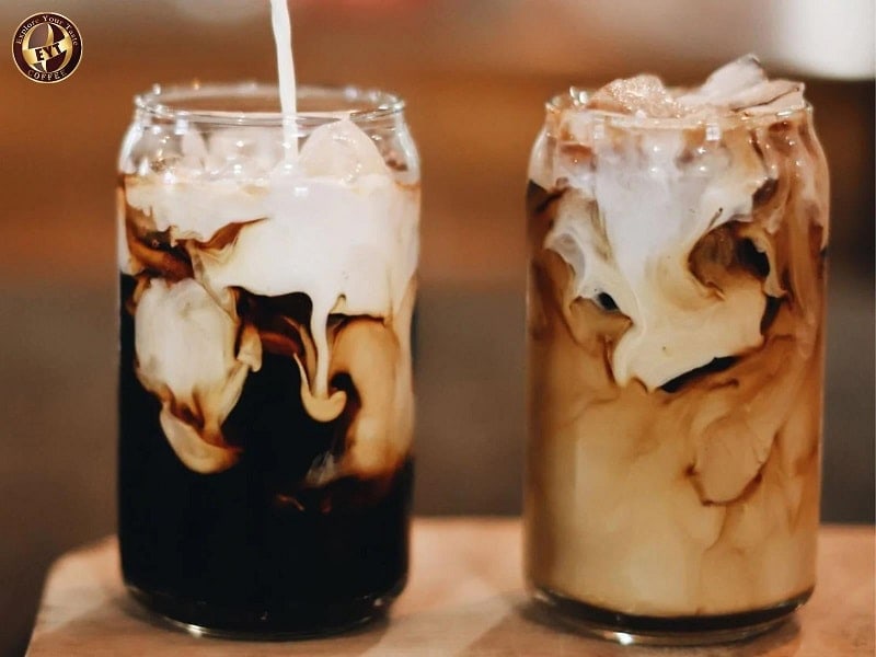 Kem pha sữa đá sủi bọt, thức uống cà phê trộn sữa đẹp mắt tại EYT Coffee, quán cà phê yêu thích của giới trẻ Việt.
